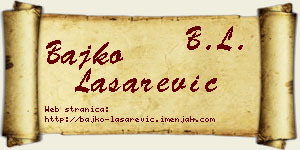 Bajko Lašarević vizit kartica